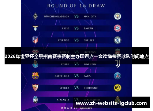 2026年世界杯全景指南赛事赛制主办国看点一文读懂参赛球队时间地点 2026年世界杯全景指南赛事赛制主办国看点一文读懂参赛球队时间地点