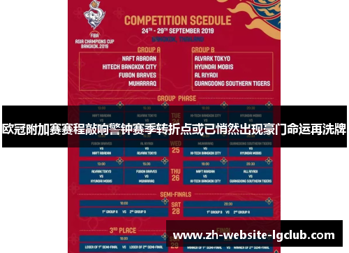 欧冠附加赛赛程敲响警钟赛季转折点或已悄然出现豪门命运再洗牌 欧冠附加赛赛程敲响警钟赛季转折点或已悄然出现豪门命运再洗牌